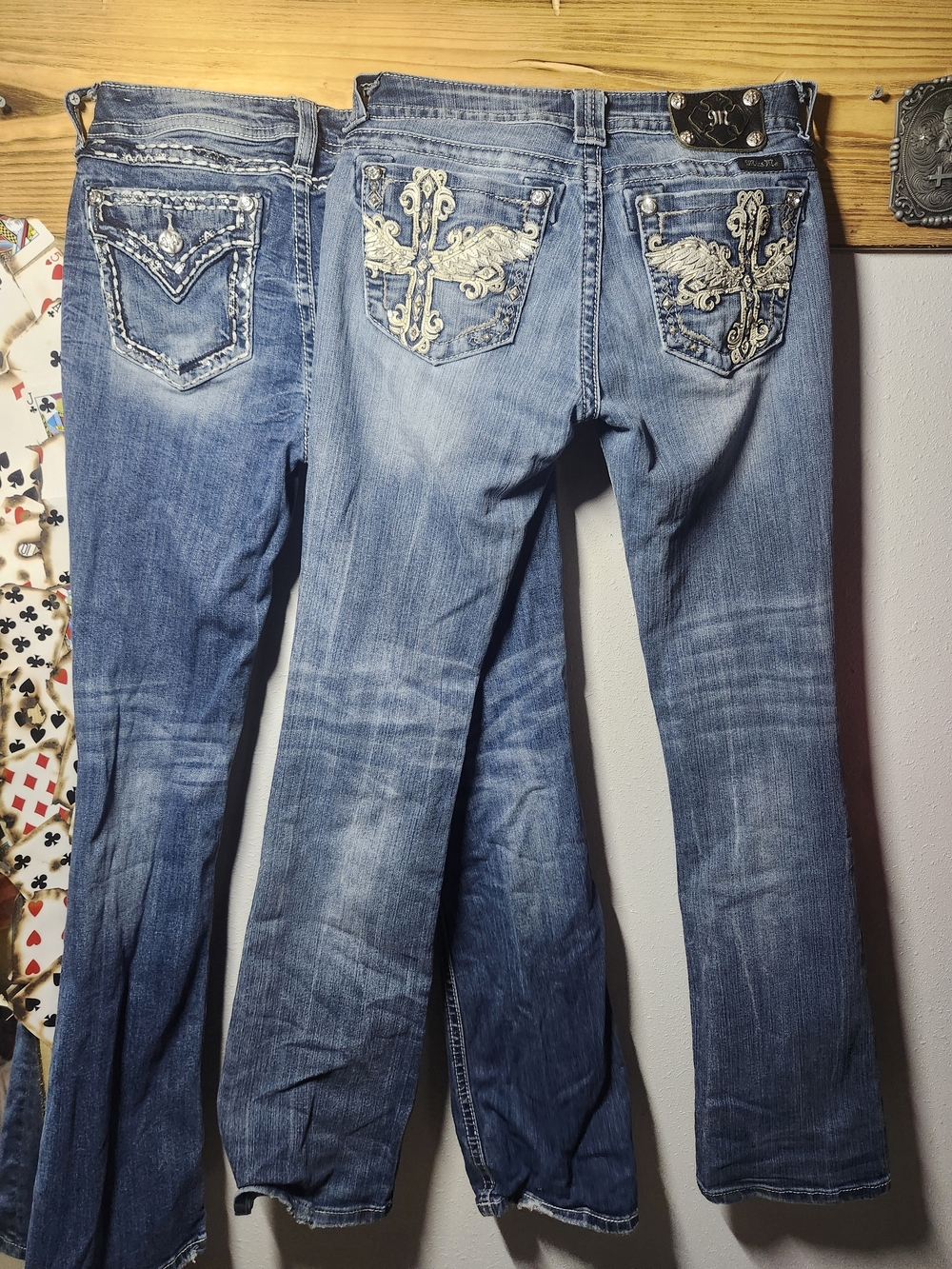 Miss Me Blue Women’s Jeans with Decorative Back Pockets